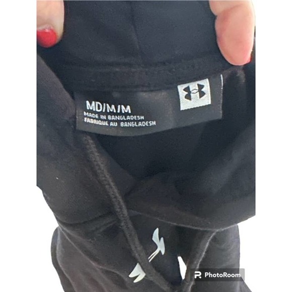 Under Armour Women’s Medium Black Hoodie Pullover Jacket EUC - Picture 5 of 5